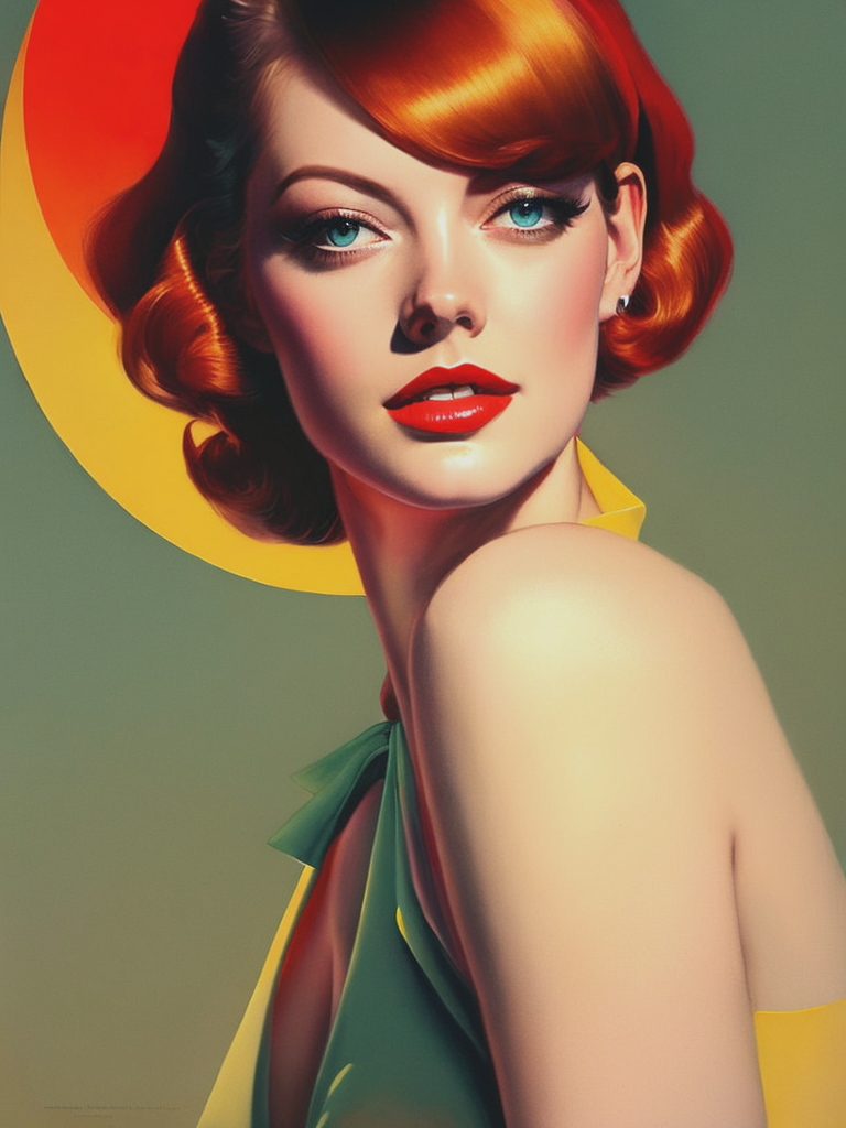 06953-2029941672-Emma Stone looking in camera, painting in the style of emiliano ponzi, rolf armstrong, light amber and red, eric canete, poster,.png